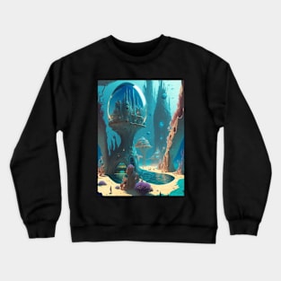 fantasy ocean mermay Crewneck Sweatshirt